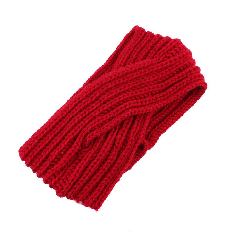 Image of 1pc Girl Cross twist warm wool hair band