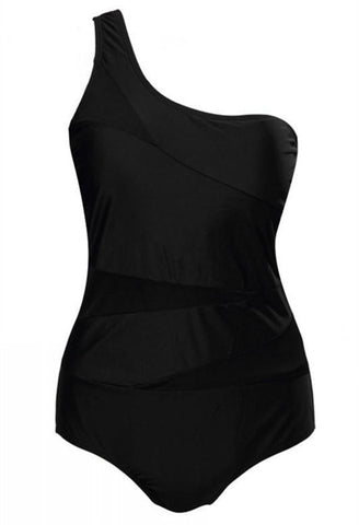Image of Swimwear One Piece Black Mesh