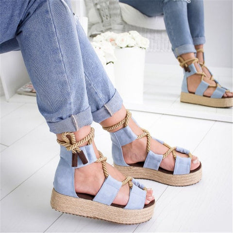 Image of Espadrilles Women Sandals-7CM Heel