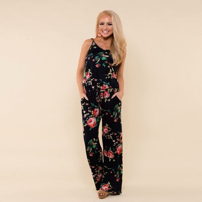 Image of Women Super Comfy Floral Jumpsuit