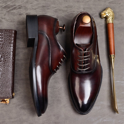 Image of Oxford Formal Shoes Genuine Leather