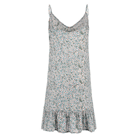 Image of Floral Print Summer Dress