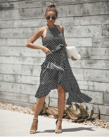 Image of Sleeveless High Waist Casual Dress