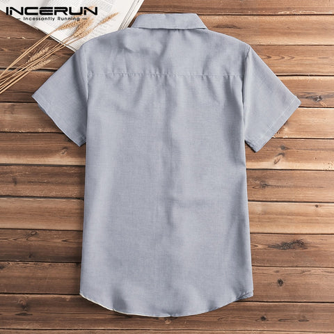 Image of Short Sleeve Lapel Neck