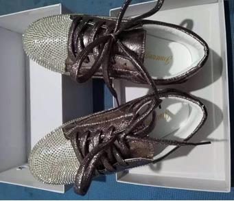 Image of Sneakers Women Golden/Silver Shoes