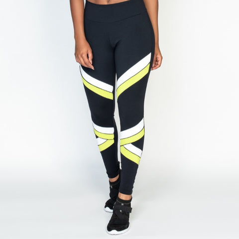Image of Brethable Skinny Striped Pattern Leggings