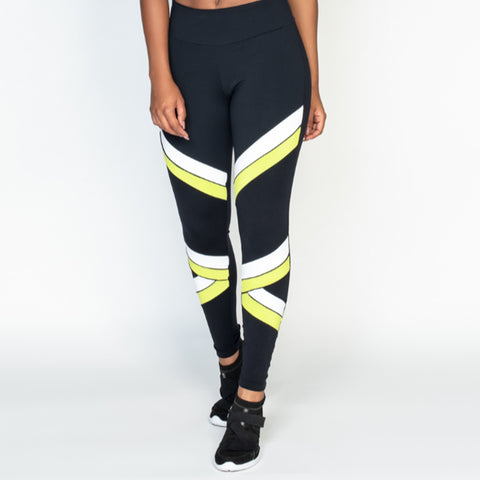 Image of Brethable Skinny Striped Pattern Leggings