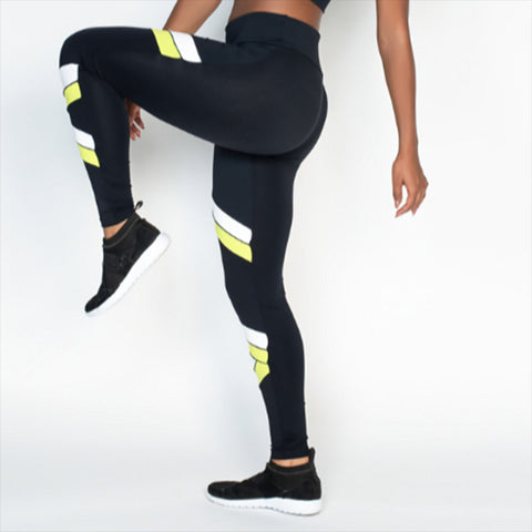 Image of Brethable Skinny Striped Pattern Leggings