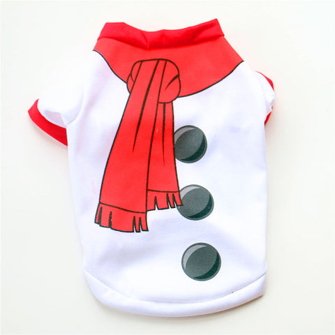 Image of Christmas Dog Clothes Cotton Pet Clothing