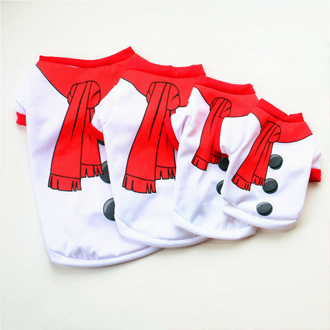 Image of Christmas Dog Clothes Cotton Pet Clothing