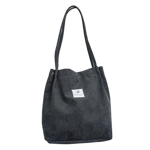 Image of High Capacity Women Corduroy Shoulder Bag
