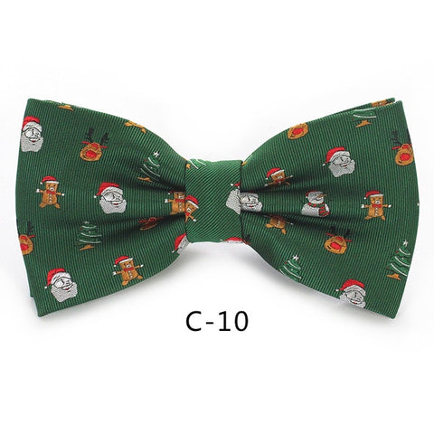 Image of Christmas Bow Ties for Mens Shirt Snowflake Christmas
