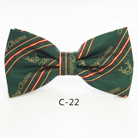 Image of Christmas Bow Ties for Mens Shirt Snowflake Christmas