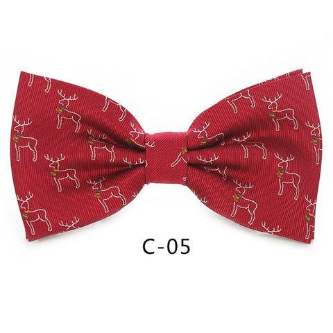 Image of Christmas Bow Ties for Mens Shirt Snowflake Christmas