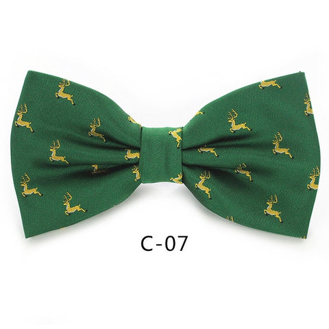 Image of Christmas Bow Ties for Mens Shirt Snowflake Christmas