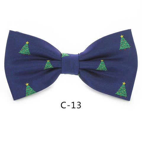 Image of Christmas Bow Ties for Mens Shirt Snowflake Christmas