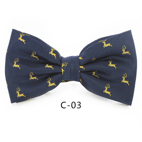 Image of Christmas Bow Ties for Mens Shirt Snowflake Christmas