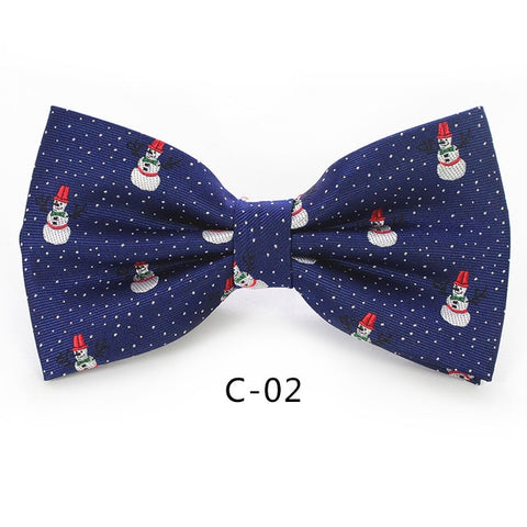 Image of Christmas Bow Ties for Mens Shirt Snowflake Christmas