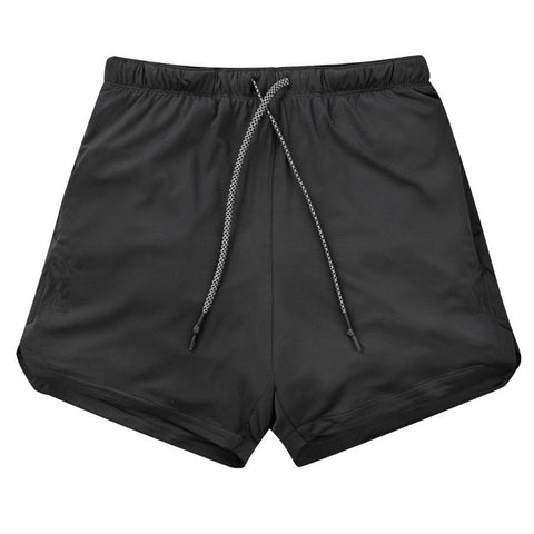 Image of Men 2 in 1 Running Shorts Jogging Gym Fitness Training