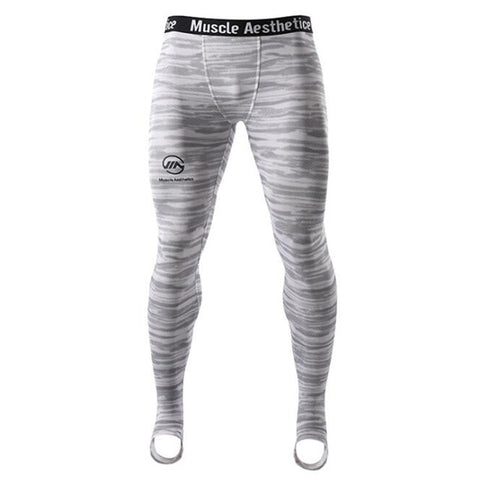 Image of Men Compression Tight Leggings Running Sports