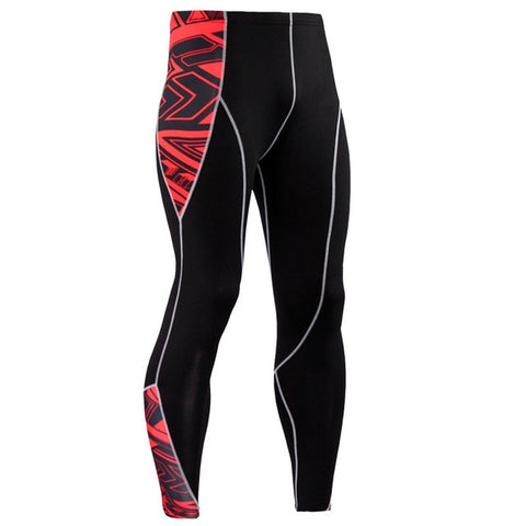 Image of Men Running Sport Compression t shirt Pants Suits Jogging Leggings
