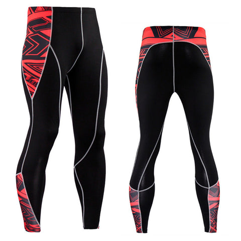 Image of Men Running Sport Compression t shirt Pants Suits Jogging Leggings