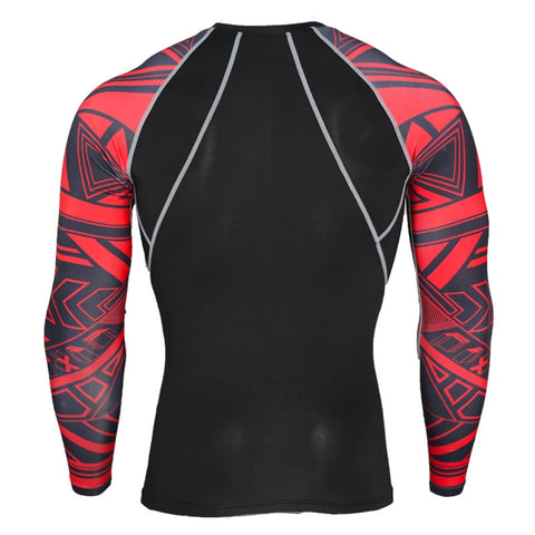 Image of Men Running Sport Compression t shirt Pants Suits Jogging Leggings
