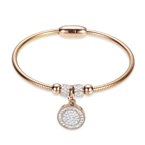 Image of Crystal Quality Bracelet Bangles Coin