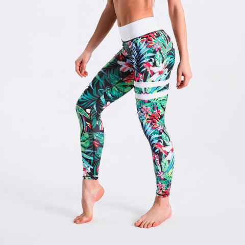 Image of Spring Leggings White Waist