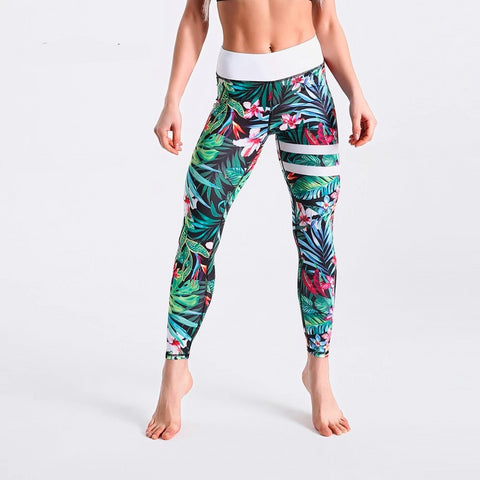 Image of Spring Leggings White Waist