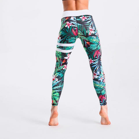 Image of Spring Leggings White Waist