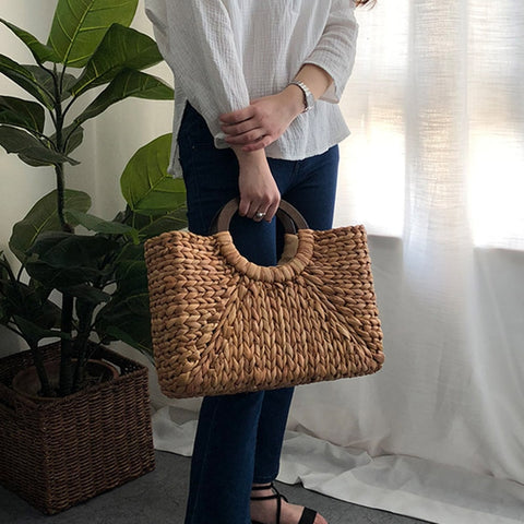 Image of Women Rattan Handbag