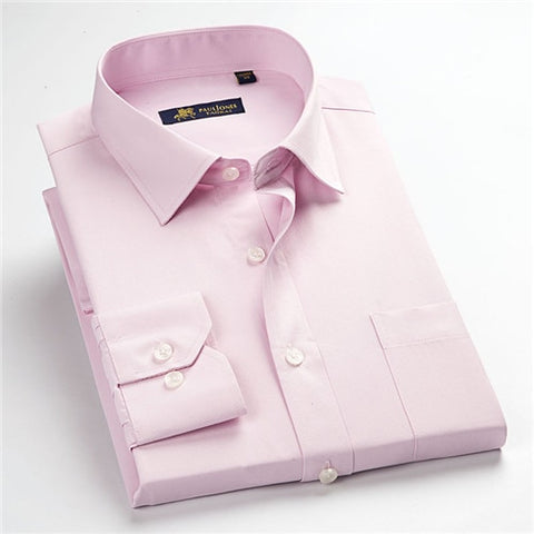 Image of High quality classic twill business long sleeve shirt