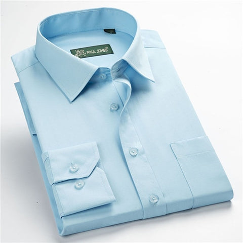 Image of High quality classic twill business long sleeve shirt