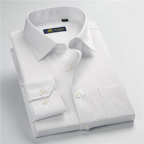 Image of High quality classic twill business long sleeve shirt