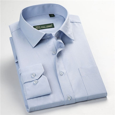 Image of High quality classic twill business long sleeve shirt