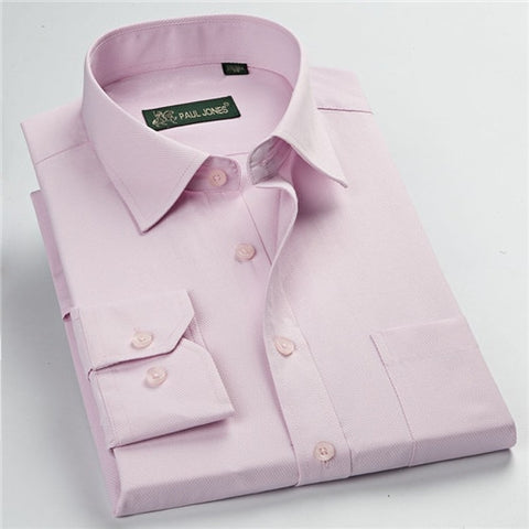 Image of High quality classic twill business long sleeve shirt