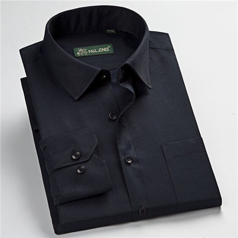 Image of High quality classic twill business long sleeve shirt