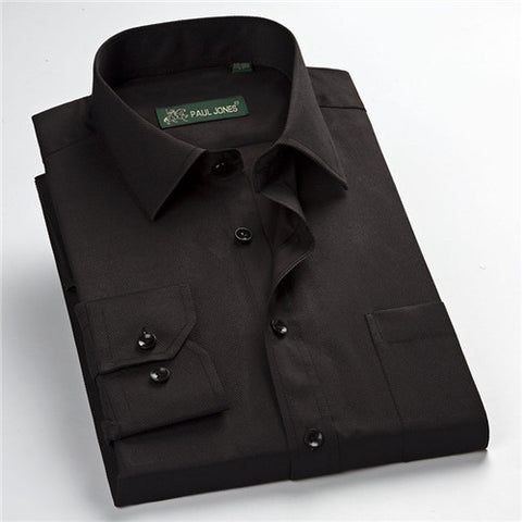 Image of High quality classic twill business long sleeve shirt