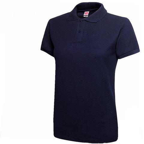 Image of Women Short Sleeve Slim Polos