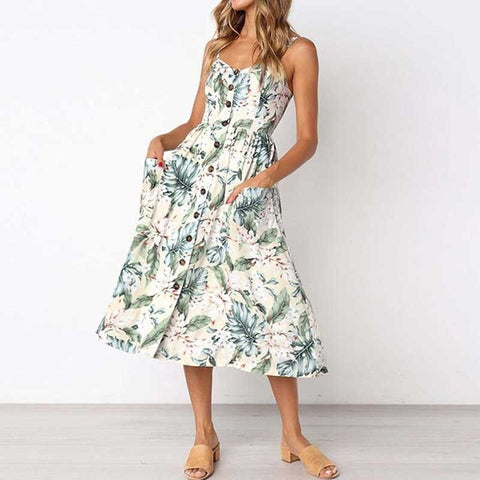 Image of Women Flower Party Dress