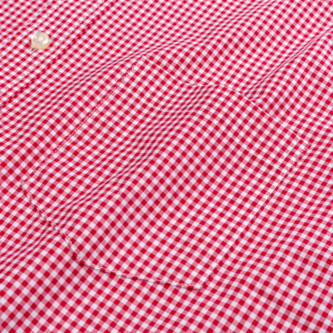 Image of Men's Standard-Fit Long-Sleeve Micro-Check Shirt