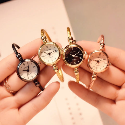 Image of Stainless Steel Retro Ladies Quartz Wristwatches