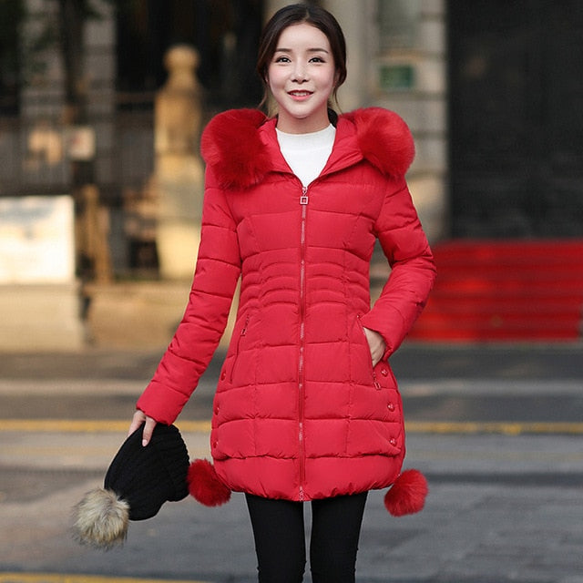 Faux Fur Parkas Women Jacket