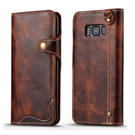 Luxury Business Genuine Leather Case for Samsung Galaxy