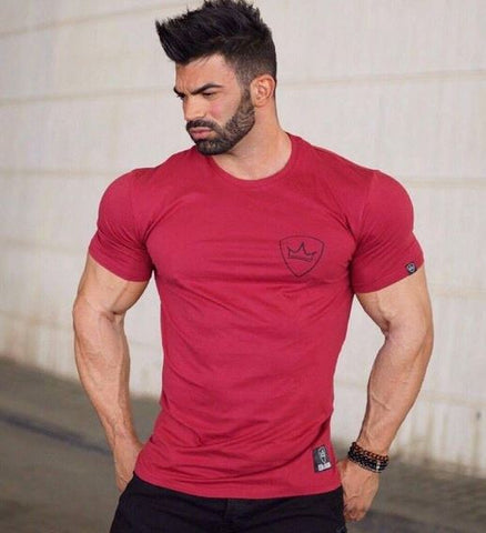 Image of Men Cotton Dry Fit Gym Training Tshirt