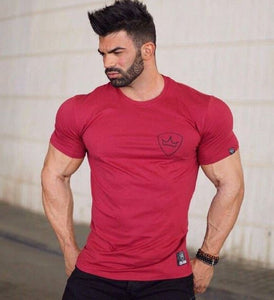 Men Cotton Dry Fit Gym Training Tshirt