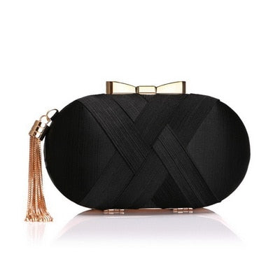 Bow Metal Women Handbag
