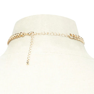 Women Jewelry Cute Heart Lock Necklace Gold Silver Choker