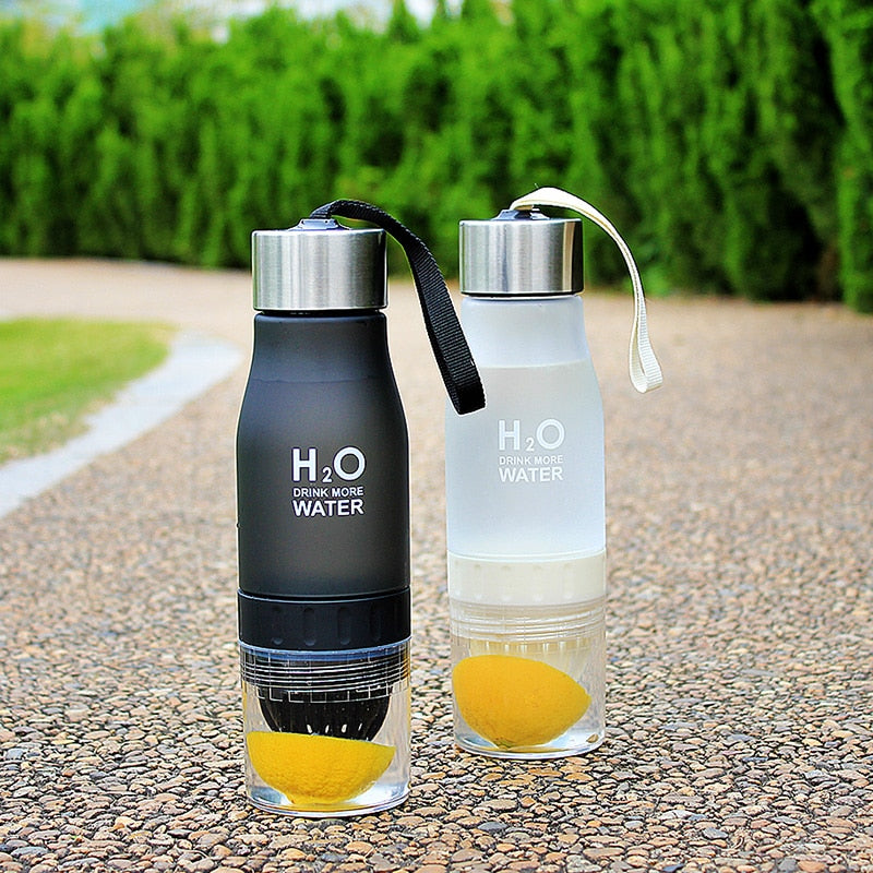 650ml Infuser Water Bottle plastic Fruit infusion